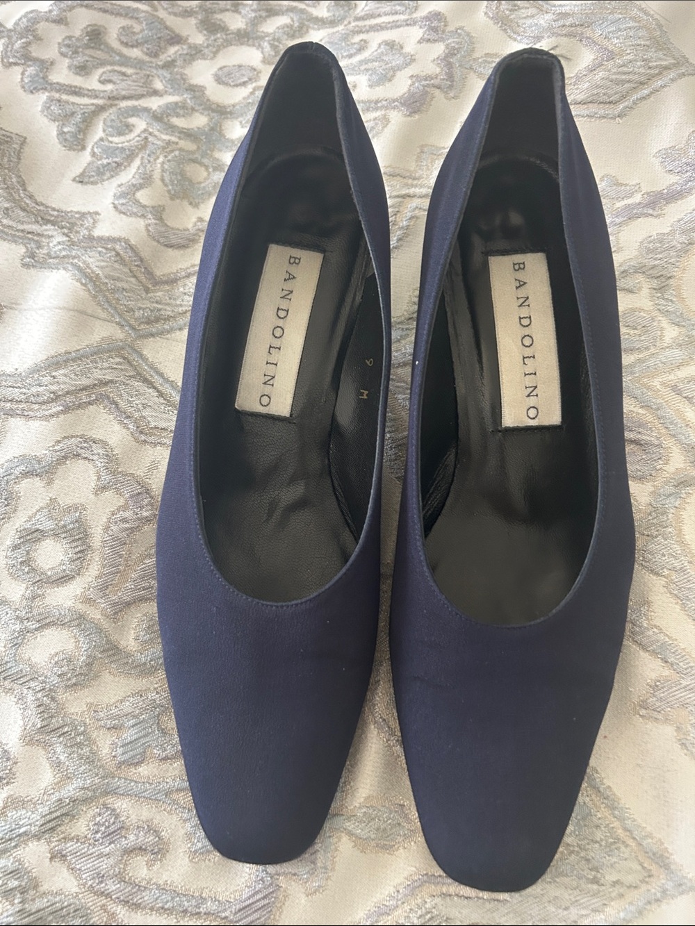 Bandolino Navy Square-Toe Pumps